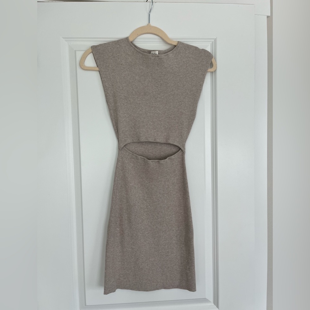 aritzia wilfred free cut out dress